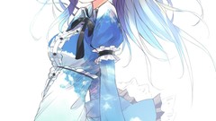 Dress white background anime girls love live school idol 