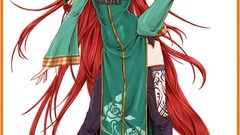 Dress white background hats Chinese earrings stockings long 