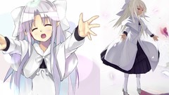 Dress white hair bows melty blood type-moon White Len