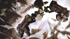 Dress white hair mechanical hoodies anime girls strength short 