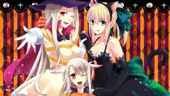 Dress white hair saber red eyes blondes anime girls fate zero 