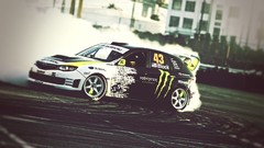 Drift burnout Ken Block subaru impreza subaru impreza wrx 