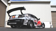 Drift Red Bull Drifting mazda rx8 Mad Mike