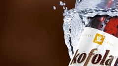 Drinks beverages brown background kofola