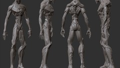 Drone digital art mecha