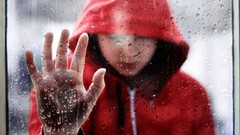 Drops glass woman water drops brunettes