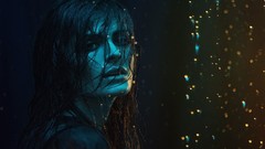 Drops rain woman wet artwork