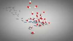 Drugs pills cinema 4d falling down 3D renders Cinema4D