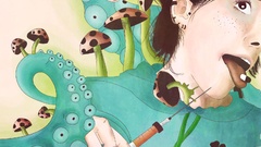 Drugs tentacles mushrooms surreal