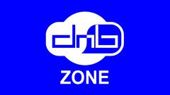 drum and bass blue background text Minimalism Typography white