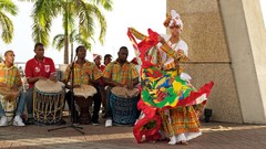 Drums Culture dancing Trinidad and Tobago Port of Spain
