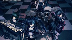 Drums synthesizer guitars strength black rock shooter bass 