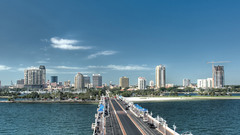 Dual cityscapes Bridge water