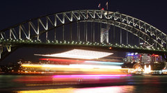 Dual lights Bridge cityscapes