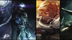 Dual screen mass effect garrus vakarian thane krios geth urdnot 