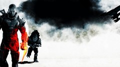 Dual screen normandy mass effect commander shepard mako Tali 