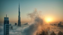 Dubai mist cityscapes