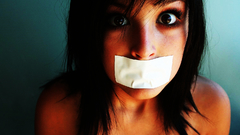 Duck Tape girl brunette