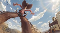 Duel funny Cowboys cartoonish