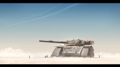 Dune vehicles science fiction tanks fantasy art deserts