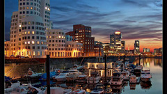 Dusseldorf germany City lights