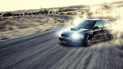 Dust cars Speed roads races Drifting subaru impreza wrx sti JDM 