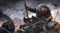 Dwarves battles artwork video games fantasy art The Hobbit: 