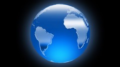 Earth artwork 3d black