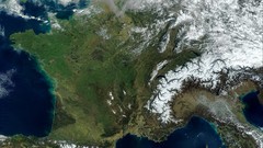 Earth France NASA Satellite