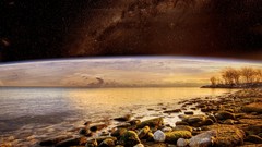 Earth futuristic manipulation