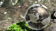 Earth globe rocks artistic