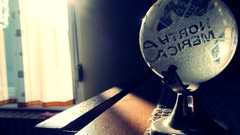 Earth globe sunlight world map