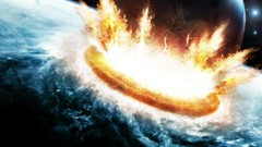 Earth meteorite artwork