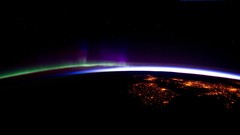 Earth outer space aurora borealis