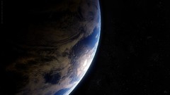 Earth planets outer space artwork digital art