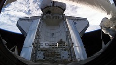 Earth spaceships outer space spacescape