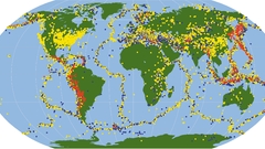 Earthquake depth high