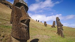 Easter Island quarry chile moai