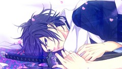 Easy Anime long hair green eyes short hair