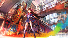 ecchi anime girls Anime original characters sword Katana City