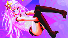 Ecchi long hair thigh