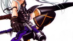 Ecchi long hair weapons