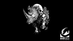 ecko rhino monochrome skull black