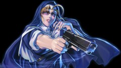 eda black lagoon anime girls gun girls with guns shades weapon