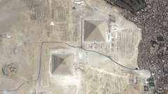 Egypt archeology pyramids aerial