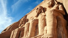 Egypt statues architecture Temples carving Abu Simbel