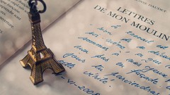 Eiffel Tower Books French writing scale models