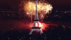 Eiffel Tower fireworks