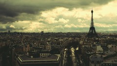 Eiffel Tower France buildings cities cityscapes