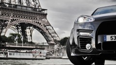 Eiffel Tower Paris cars advertisement